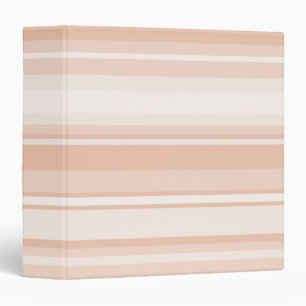 Peach stripes binder