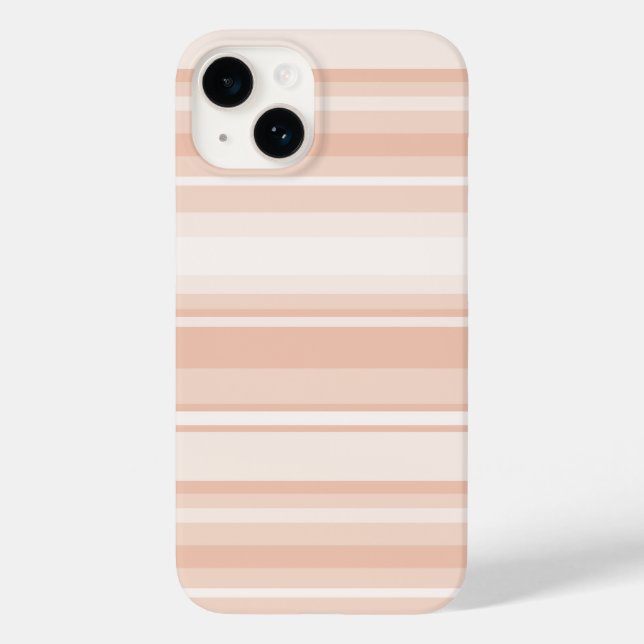 Peach stripes Case-Mate iPhone case (Back)