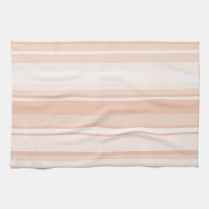 Peach stripes kitchen towel