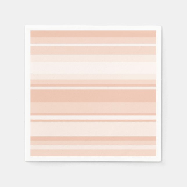 Peach stripes napkin (Front)