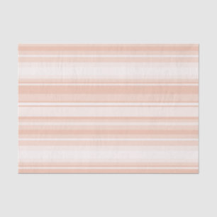 Peach stripes tissue paper