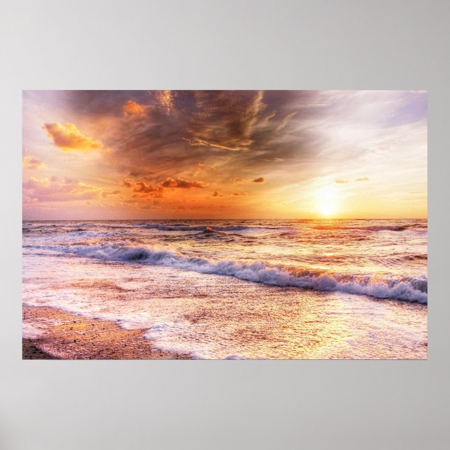 Peach Sunset Poster (Front)