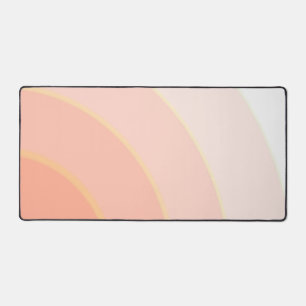 Peach Swirls Desk Mat