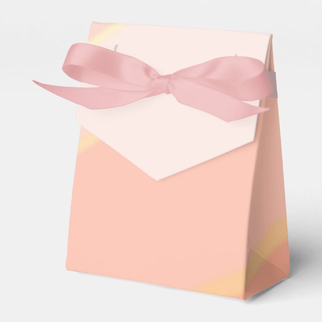 Peach Swirls Favor Box (Front Side)