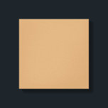 Peach Tan Colour Block | Soft Wedding Design Canvas Print<br><div class="desc">Soft muted peach tan colour block design—perfect for elegant wedding invites, bridal showers, and warm modern events. Celebrate love with timeless simplicity using this Warm Muted Peach Tan Colour Block design, perfect for weddings and romantic events. Featuring a soft, sun-washed peachy-tan tone, this minimal backdrop evokes warmth, calm, and elegance—ideal...</div>