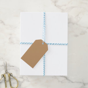 Peach Tan Colour Block Soft Wedding Design Gift Tags