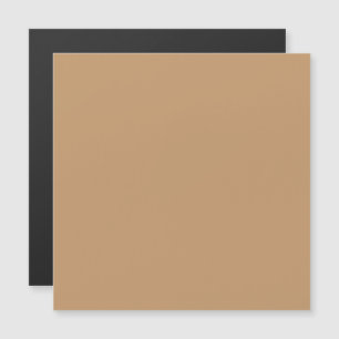 Peach Tan Colour Block Soft Wedding Design Magnetic Invitation