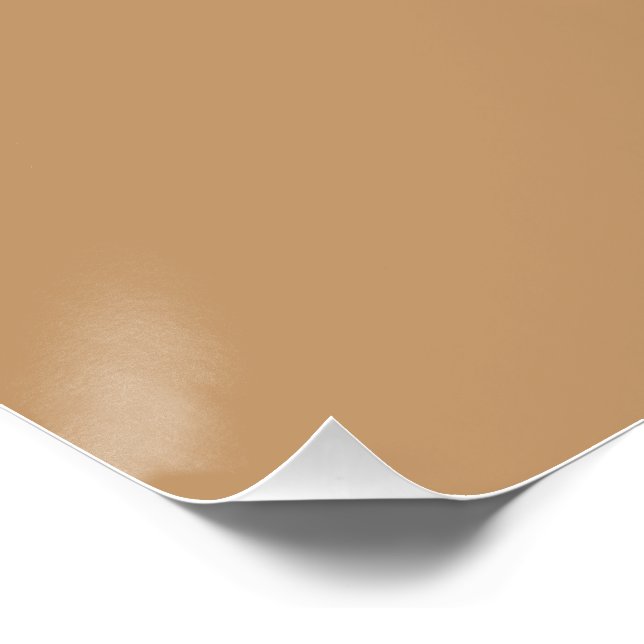 Peach Tan Colour Block | Soft Wedding Design Poster (Corner)