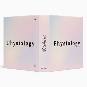 Peach & Teal Gradient Binder Cover Modern Design