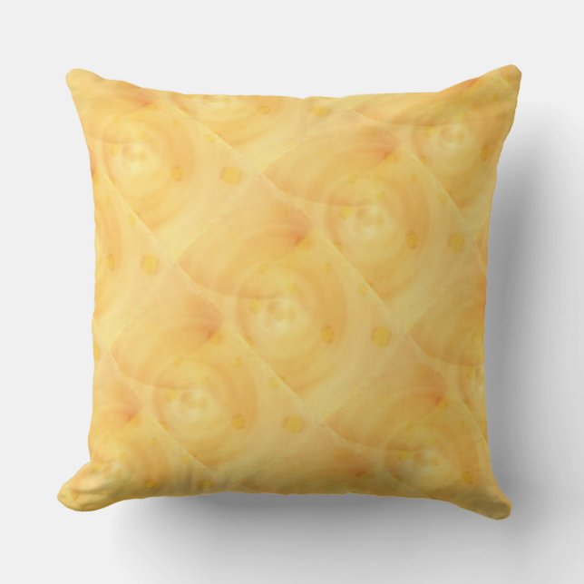 Peach Throw Pillow (Front)