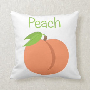Peach Throw Pillow
