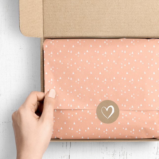 Peach Tiny Triangles Tissue Paper (Creator Uploaded)