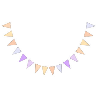 Peach to Lavender Purple Gradient  Bunting Flags