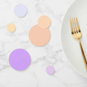 Peach to Lavender Purple Gradient Table  Confetti