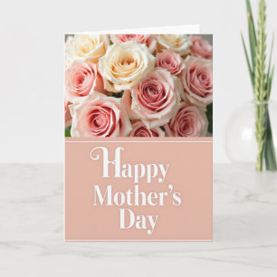 Peach Toned Mothers Day Bloom Card