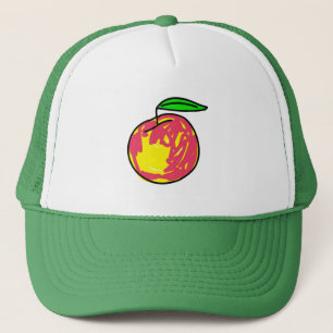 peach trucker hat