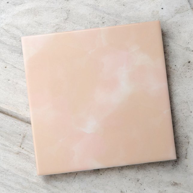 Peach Watercolor Elegant Abstract Spring & Summer Tile (Creator Uploaded)