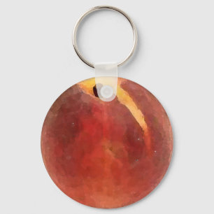 Peach Watercolor - Key Chain