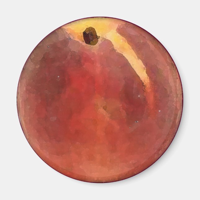 Peach Watercolor - Magnet (Front)