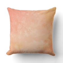 Peach Watercolor throw pillow