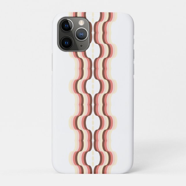Peach Wave Symmetry Case-Mate iPhone Case (Back)