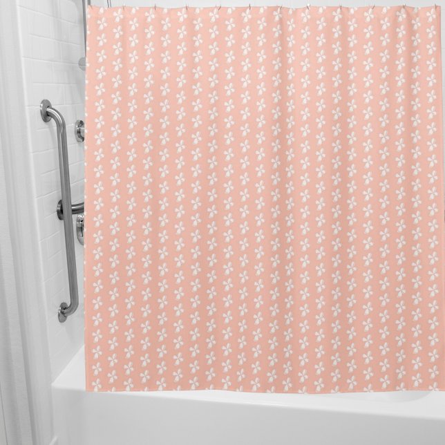 Peach white floral pattern (Creator Uploaded)