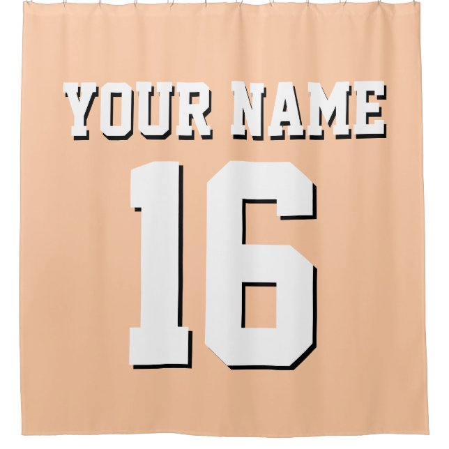 Peach White Sports Jersey Team Jersey (Front)