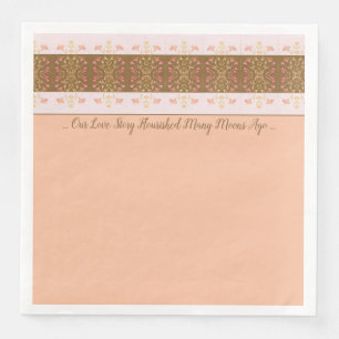Peach With Pink Napkin