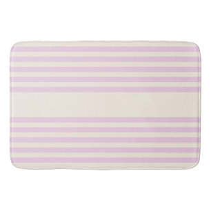 Peaches and cream five stripes pattern bath mat