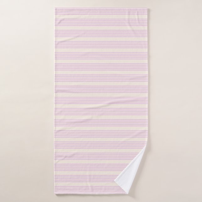 Peaches and cream five stripes pattern bath towel (Bath Towel)