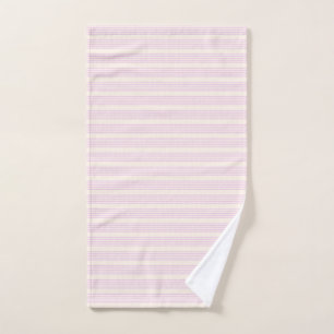 Peaches and cream five stripes pattern hand towel