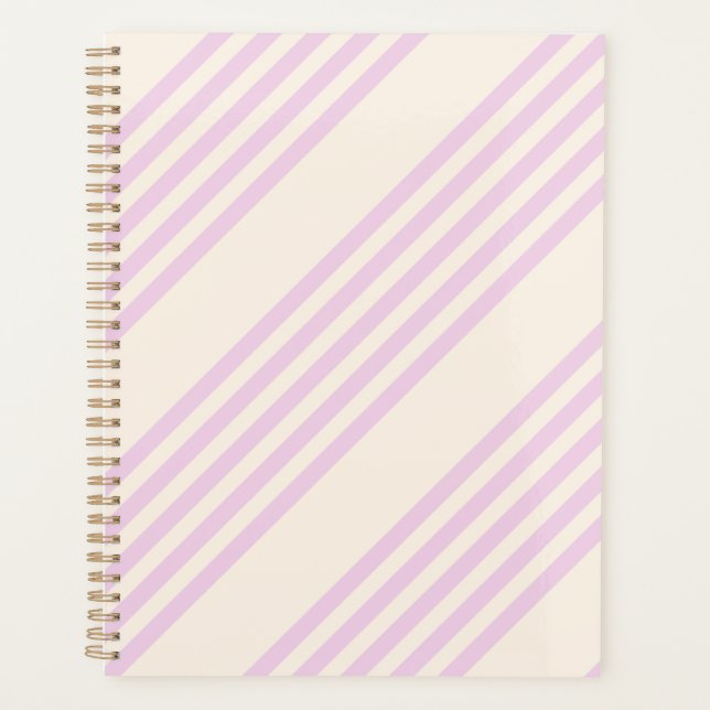 Peaches and cream five stripes pattern planner (Front)