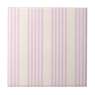 Peaches and cream five stripes pattern tile