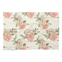 Peaches and Cream Kitchen Towels