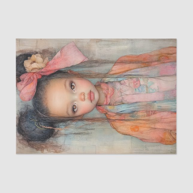 Peaches and Creme Beauty5 Tissue Paper (Front)