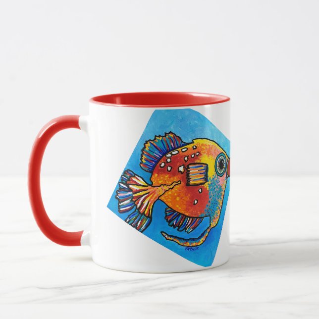 "Peaches" Beverage Mug (Left)