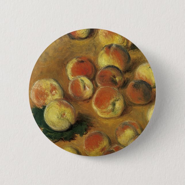 Peaches by Claude Monet 2 Inch Round Button (Front)