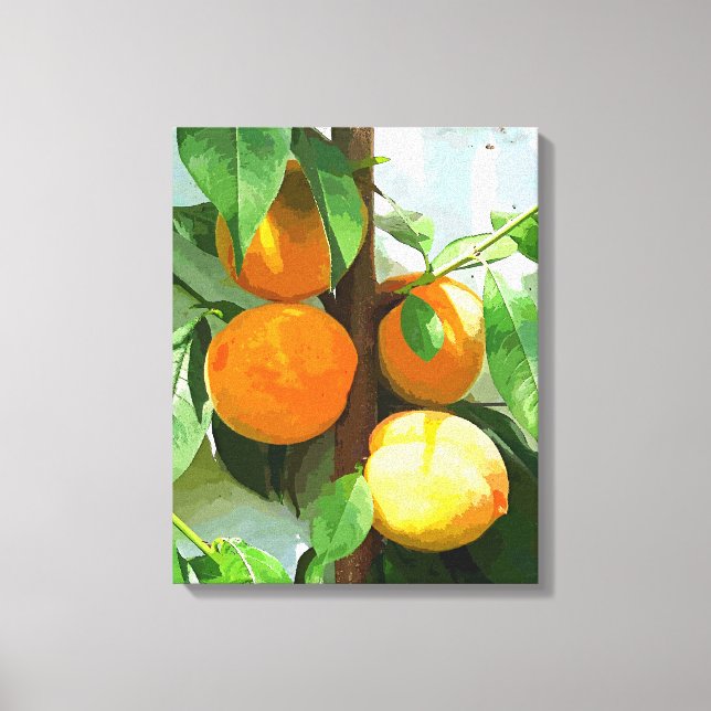PEACHES CANVAS PRINT (Front)