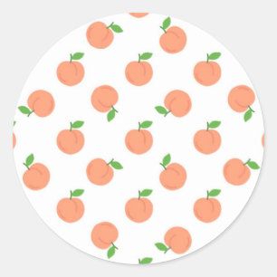 Peaches classic round sticker