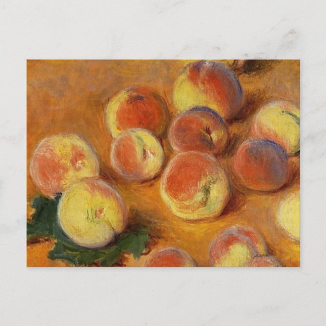 Peaches - Claude Monet Postcard (Front)