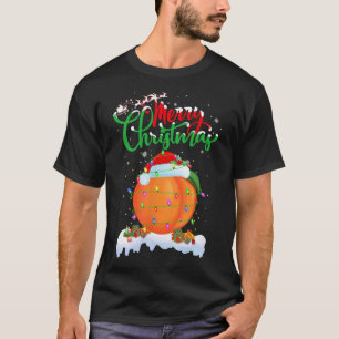 Peaches Fruit Lover Xmas Lighting Christmas T-Shirt