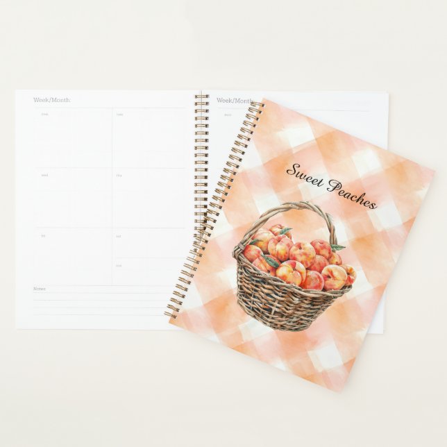 Peaches in a Basket Planner (Display)