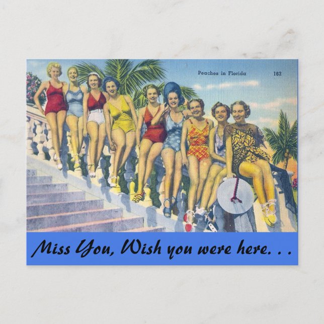 Peaches in Florida Postcard (Front)