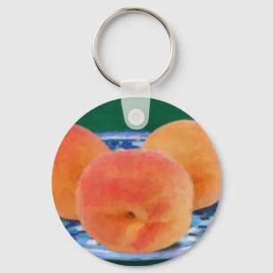Peaches Keychain