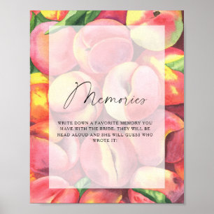 Peaches - memories with the bride poster