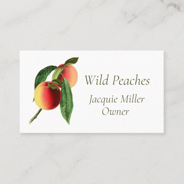 Peaches on a Branch Business Card (Front)