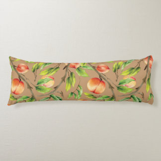 Peaches on the tree body pillow