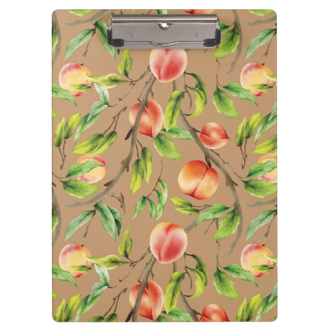 Peaches on the tree clipboard (Front)