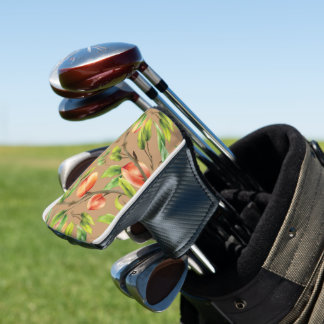 Peaches on the tree golf head cover