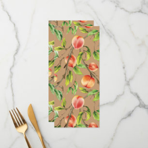 Peaches on the tree menu